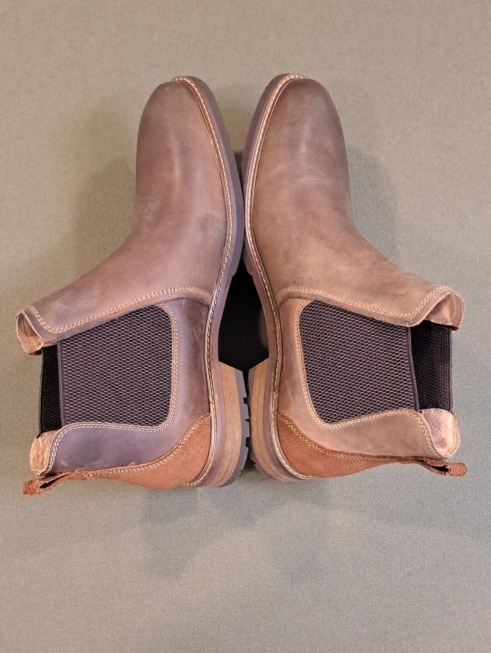 Florsheim Chalet Plain Toe Chelsea Boot - Color: Brown - Size: Men 8.5